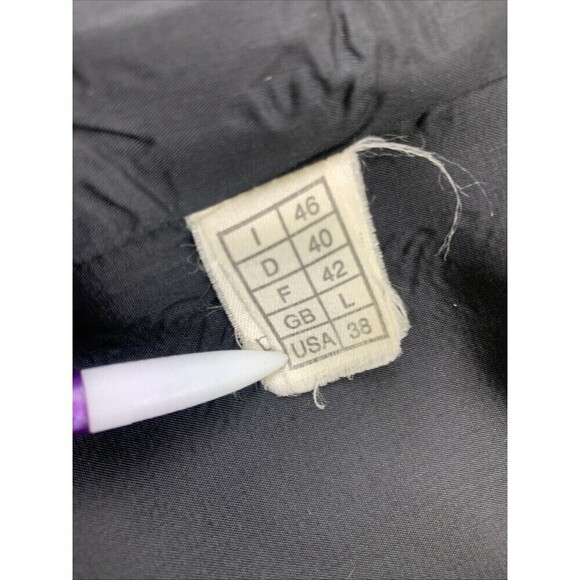 BOGO Carla Carini Wool Blazer Gray Beaded Buttons Collared Made Italy Womens 38 - Picture 12 of 14